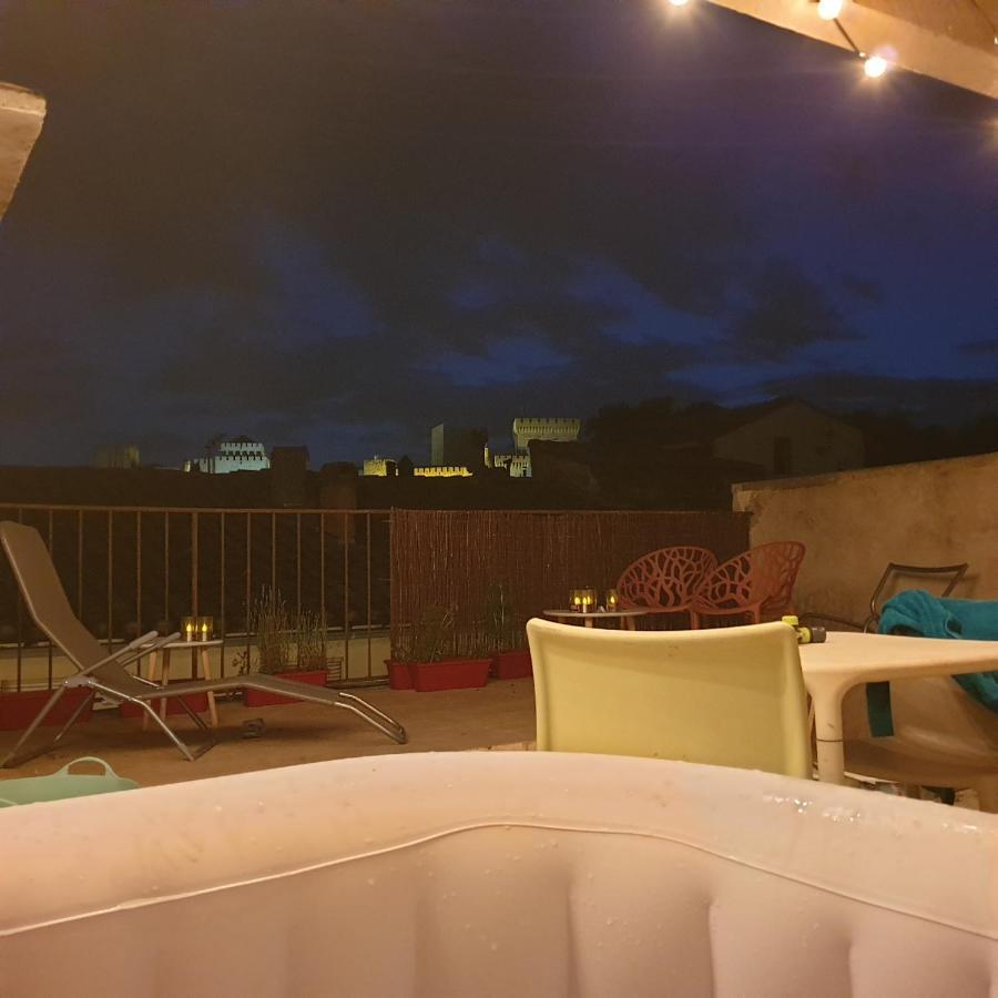 Maison Intra Muros, Terrasses Avec Vue Jaccuzzi Et Garage 亞維農 外观 照片